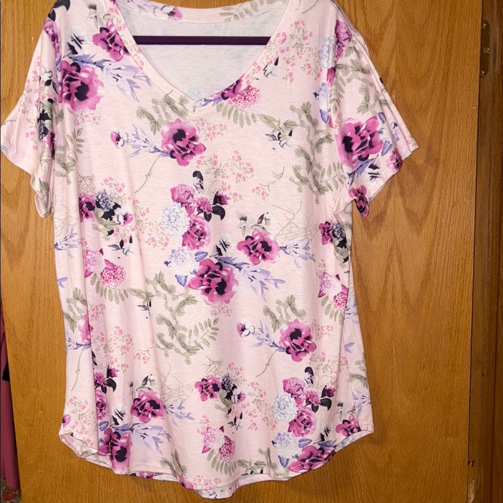 Floral V-Neck Women’s Top
